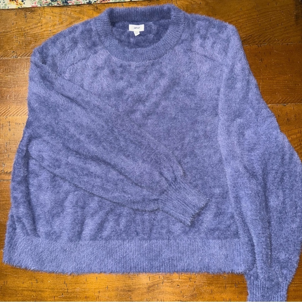 Aerie Cozy Blue Crewneck Sweater size XS
